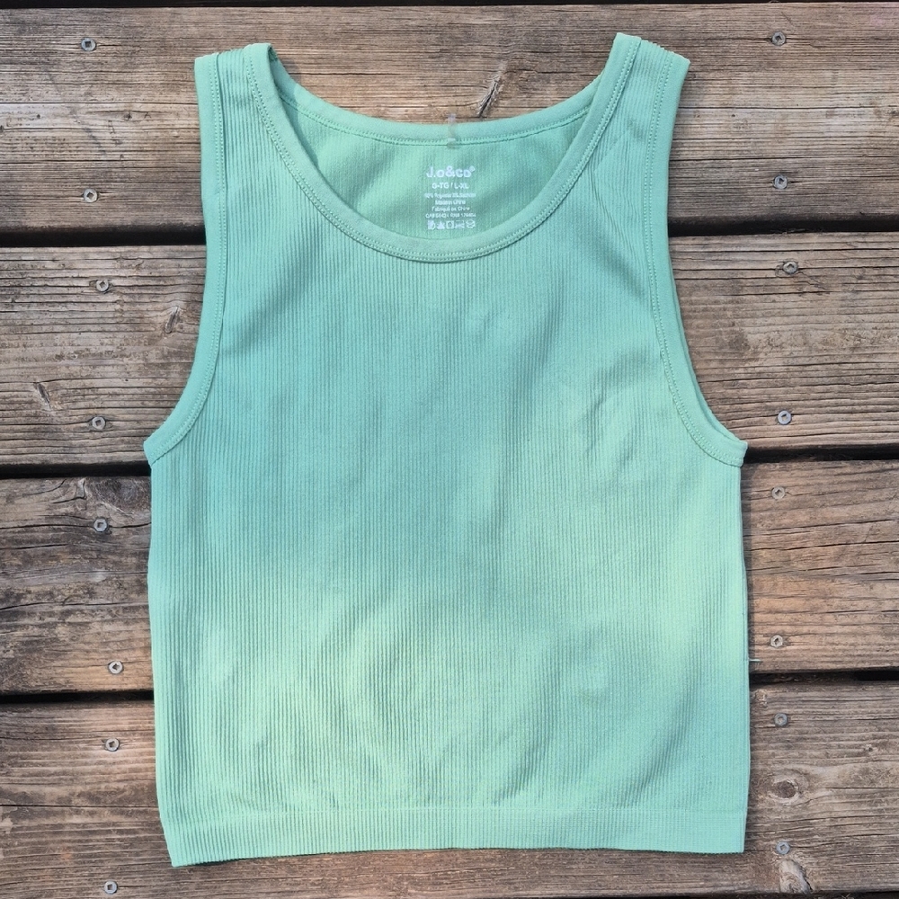 J.o&Co Women's Green Tank Top